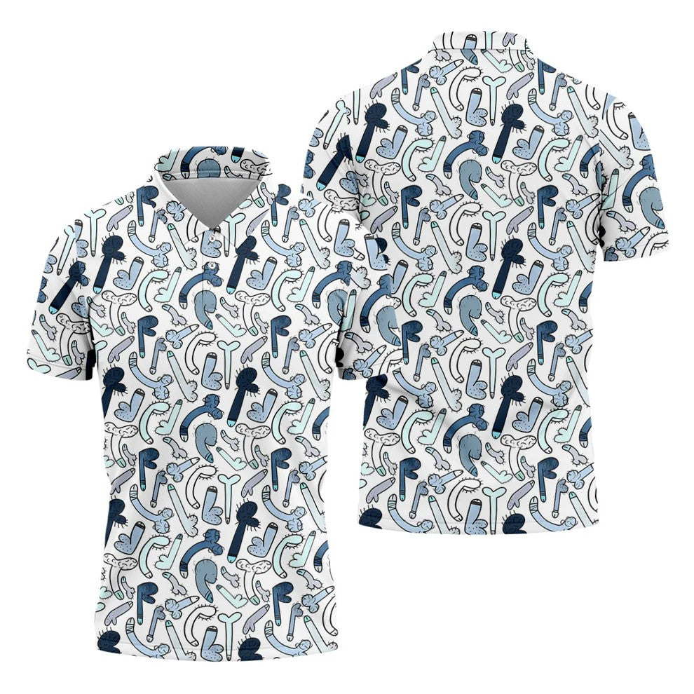 Adult Humor Hawaiian Golf Shirt, Dirty Funny Polo Shirts For Men, Golf Shirts For Men