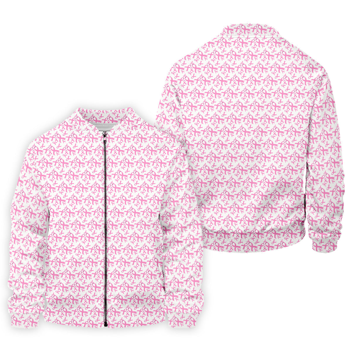 Pink Ribbon Breast Cancer Men Golf Shirt, Breast Cancer Awareness Shirt, Golf Gifts For Men