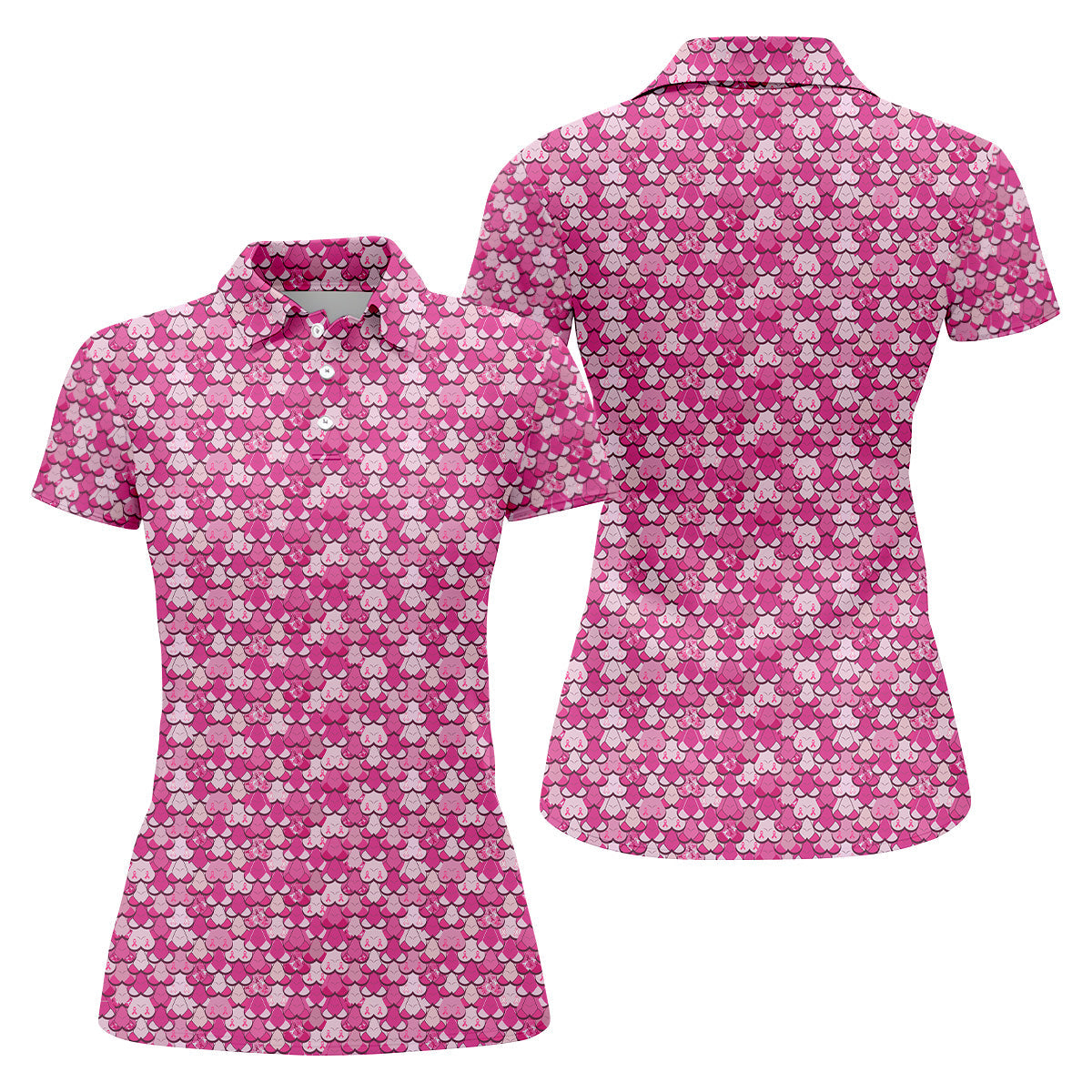 Pink Breast Cancer Golf Shirt, Funny Women Golf Shirt, Cancer Awareness Shirt, Golf Gifts For Women