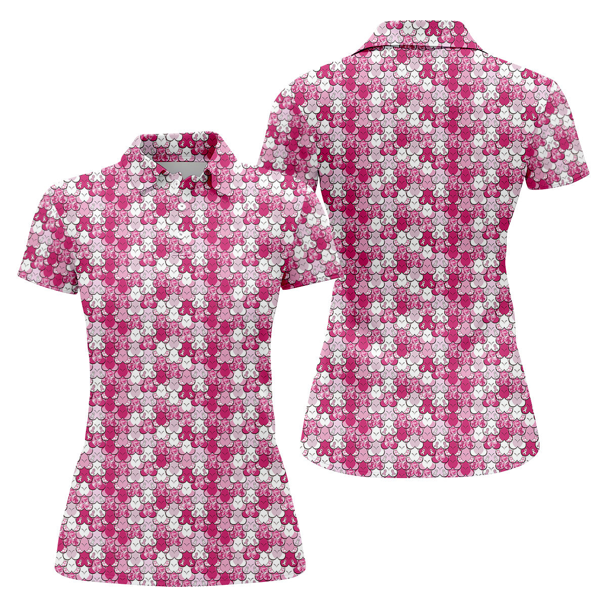 Funny Womens Golf Shirt, Breast Cancer Awareness Shirt, Pink Golf Shirt, Ladies Golf Shirt