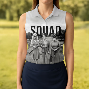 Halloween Witch Squad Golf Polo Shirt, Women's Golf Tops, Golf Polo For Women