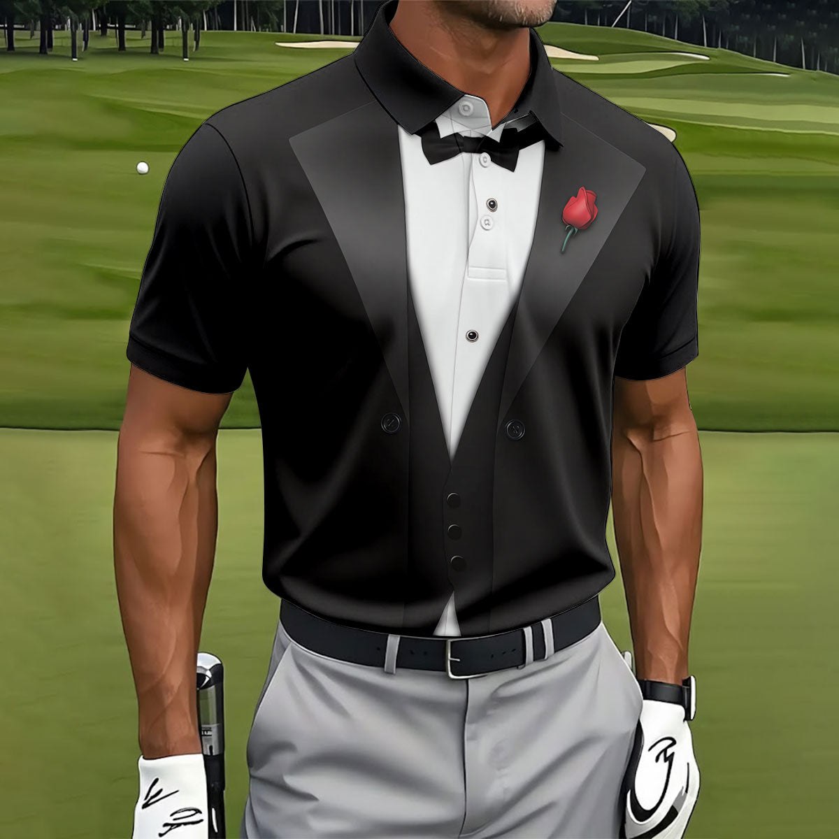 The Golf Father Funny Costume Father's Day Golf Shirt, Dad Golf Shirt, Golf Gift For Dad
