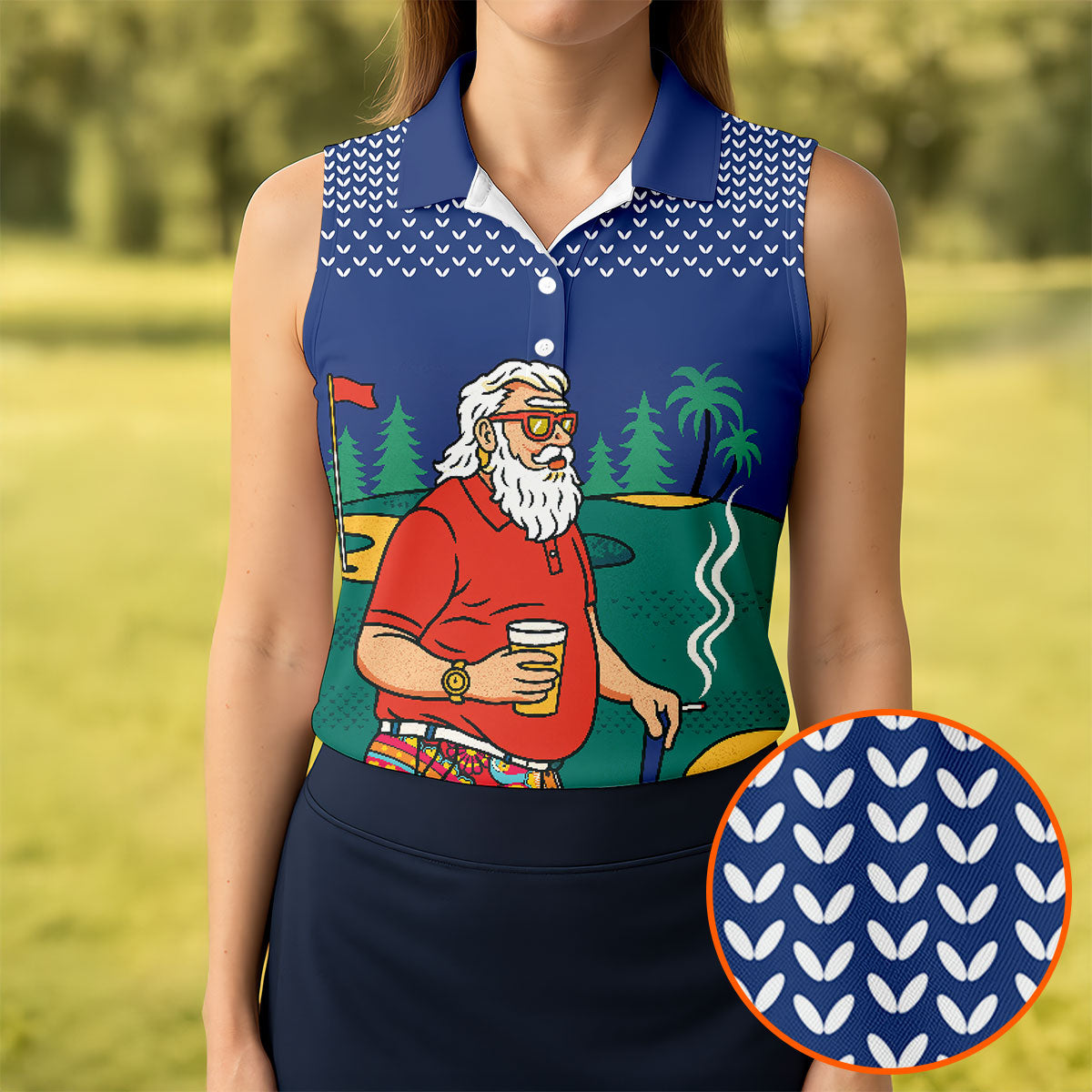 Funny Bearded Golfer Beer Lover Hawaiian Golf Shirt, Hawaiian Golf Shirt, Performance Golf Shirt