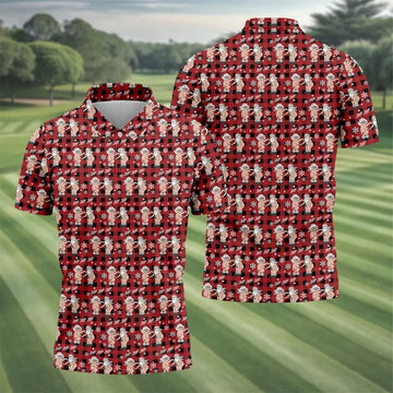 Ho Ho Ho Naughty Couple Funny Santa Christmas Golf Shirt, Fun Golf Shirts For Men, Polo Shirts For Men