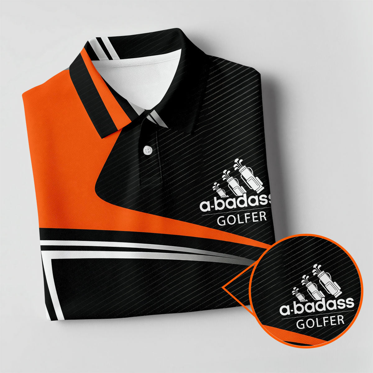 A Badass Golfer LGBT Support Golf Tops For Men, Gay Pride Month Celebrate Golf Shirts For Men