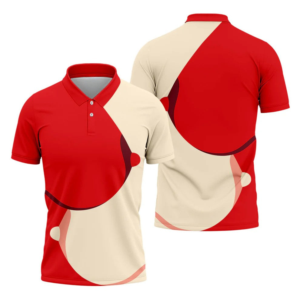 Santa Claus Belly Christmas Design Hawaiian Golf Shirt, Golf Shirts For Men, Polo Shirts For Men