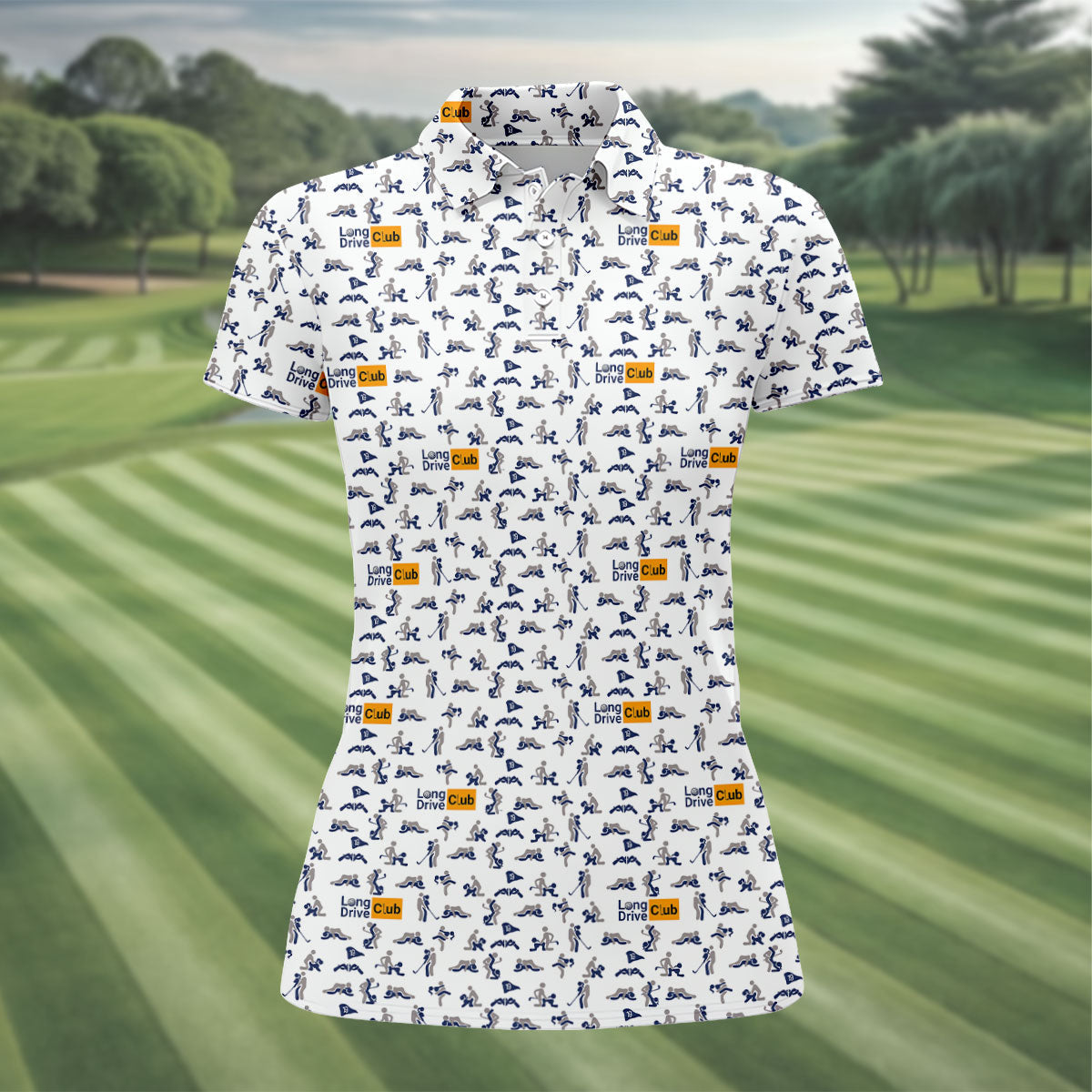Funny Long Drive Club Adult Golf Polo Shirt, Ladies Golf Shirt, Golf Polo For Women