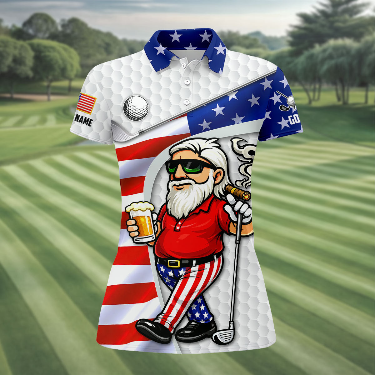 Don't Bother Me While I'm Golfing Golf And Beer 4th Of July Golf Shirt, 250 Years Golf Shirt For Women
