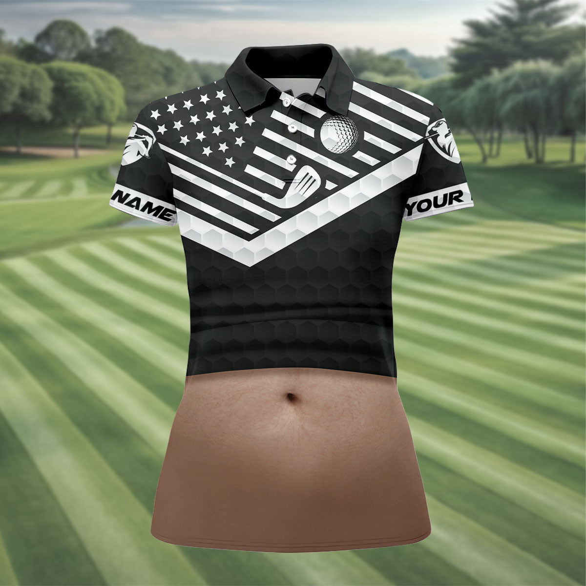 Personalized Light Skin Beer Belly Golf Polo Shirt, Golf Shirts For Women, Performance Golf Shirt