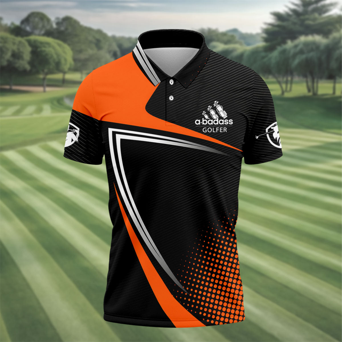 A Badass Golfer LGBT Support Golf Tops For Men, Gay Pride Month Celebrate Golf Shirts For Men