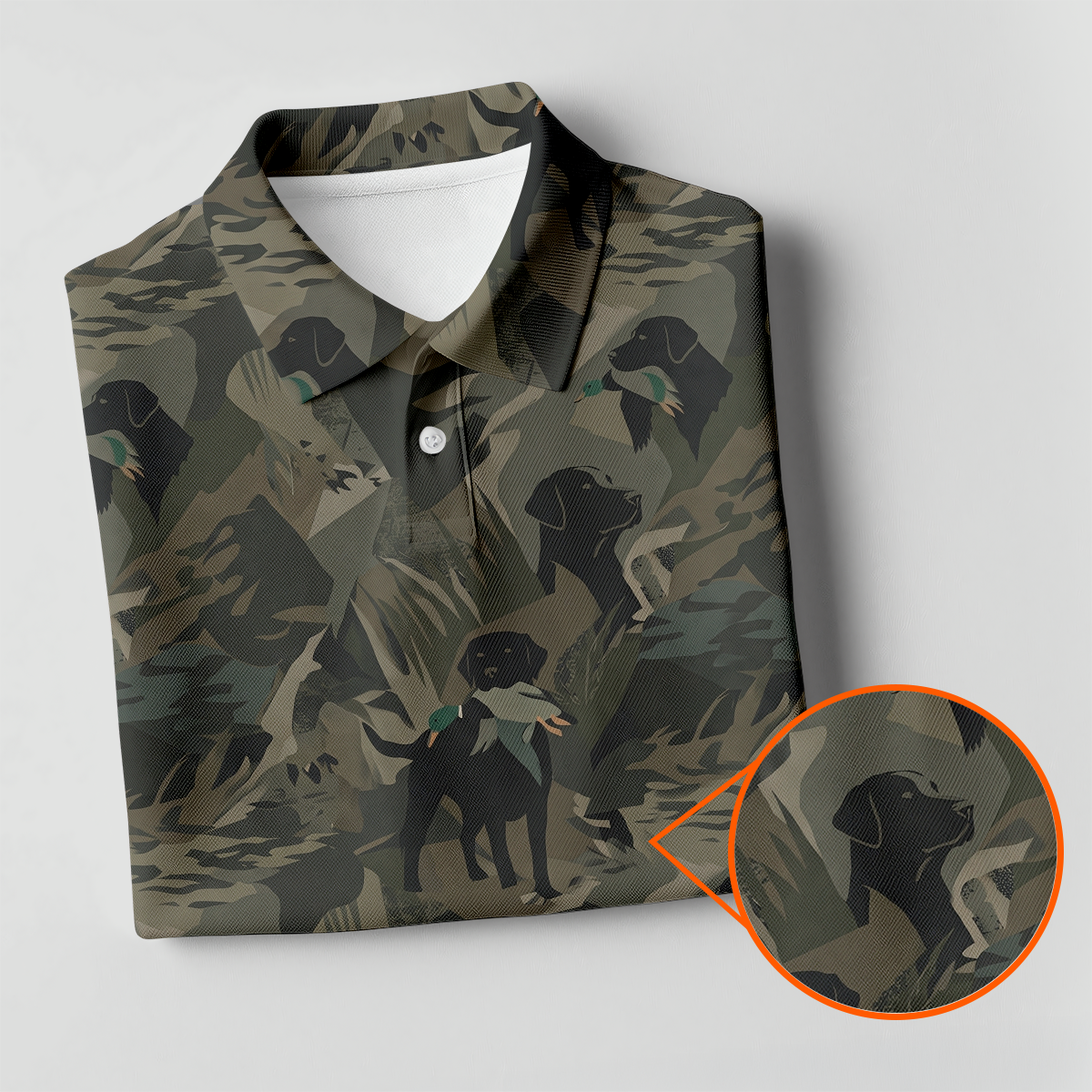 Duck Hunting Labrador Hawaiian Golf Shirt, Women's Golf Apparel, Golf Polo For Women