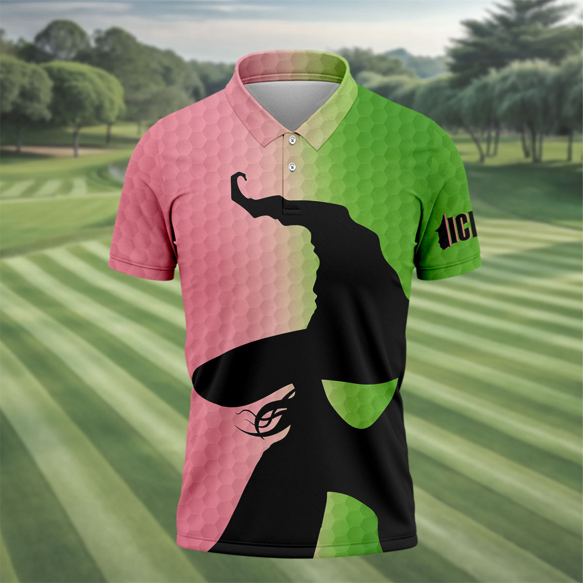 Halloween Witch Hat Golf Polo Shirt, Men's Golf Shirt, Golf Polo Shirts For Men