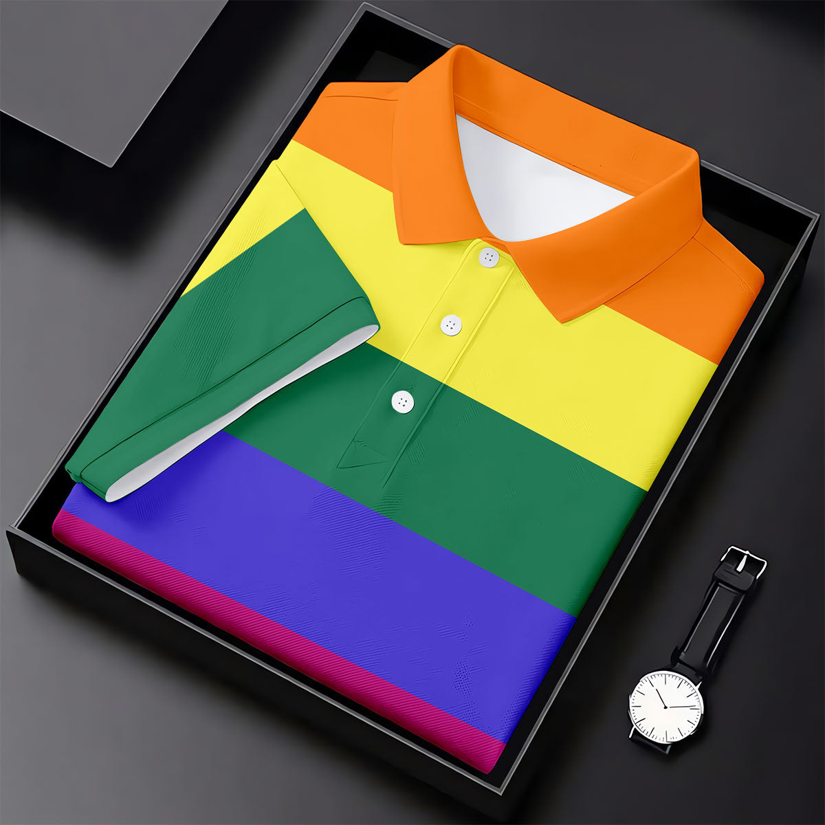 LGBT Rainbow Pride Month Celebrate Ladies Golf Tops, Pride Colors Golf Shirt For Women