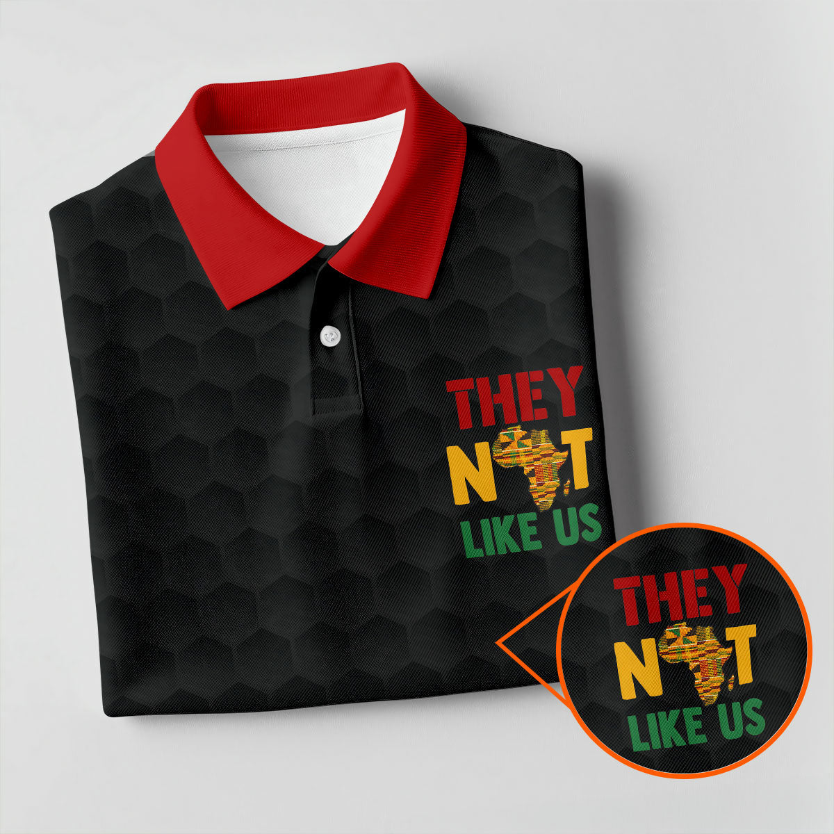 Juneteenth They Not Like Us Africa Performance Golf Polo Shirt, Golf Shirts For Men, Printed Golf Shirts