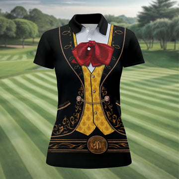 Mexican Fiesta Theme Funny Costume Ladies Golf Tops, Cinco De Mayo Celebration Golf Shirt For Women