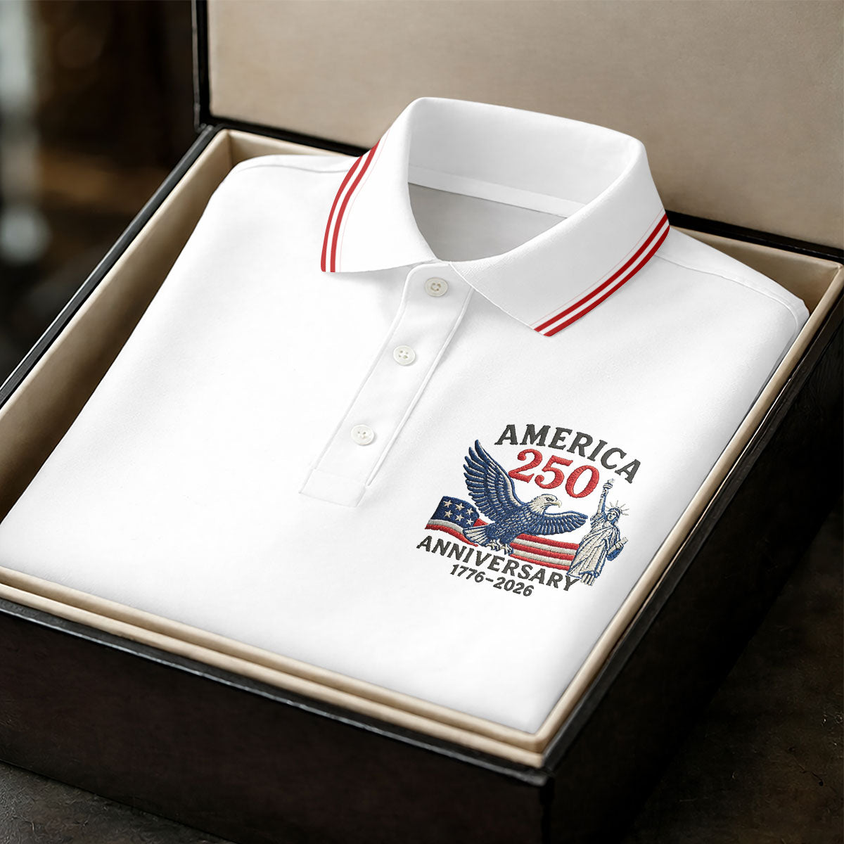 Faith Cross Bald Eagle America 250 Anniversary Patriotic Golf Shirt, Golf Shirt For Women