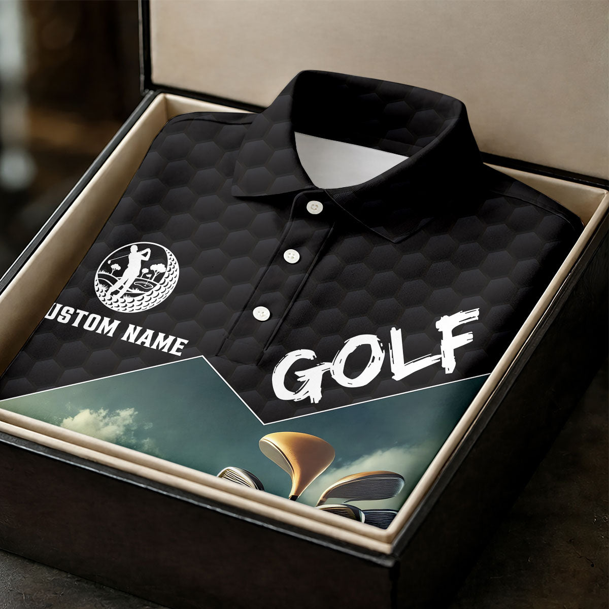 Custom Name Golf Course Club Bag Polo Shirt, Women’s Golf Polo, Golf Shirts For Women