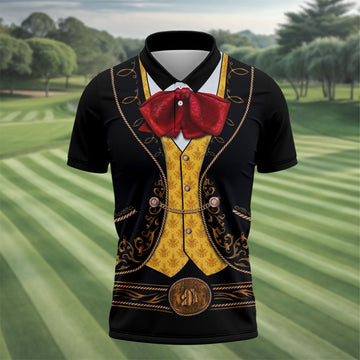 Mexican Fiesta Theme Funny Costume Golf Tops For Men, Cinco De Mayo Celebration Golf Shirts For Men