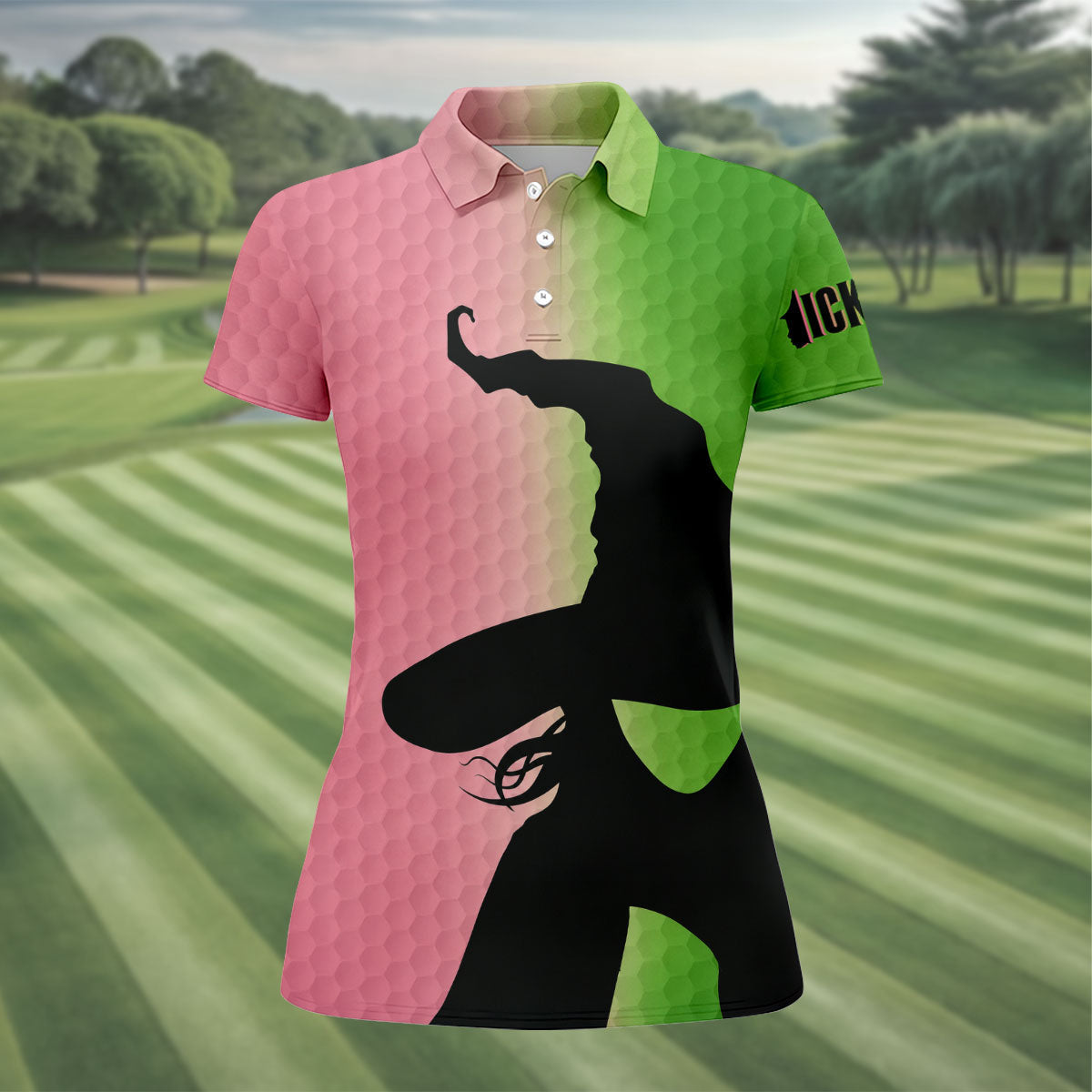 Halloween Witch Hat Golf Polo Shirt, Ladies Golf Shirt, Golf Tops For Women