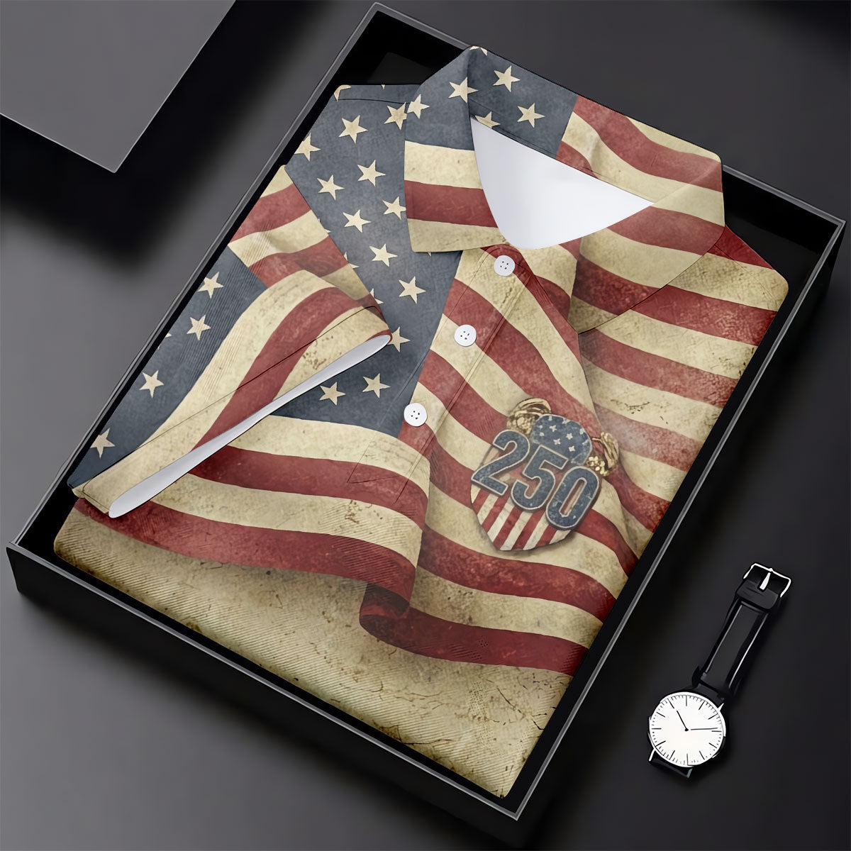 250 Years Of Freedom Vintage Golf Shirt, 4th Of July Patriotic Golf Shirt For Women