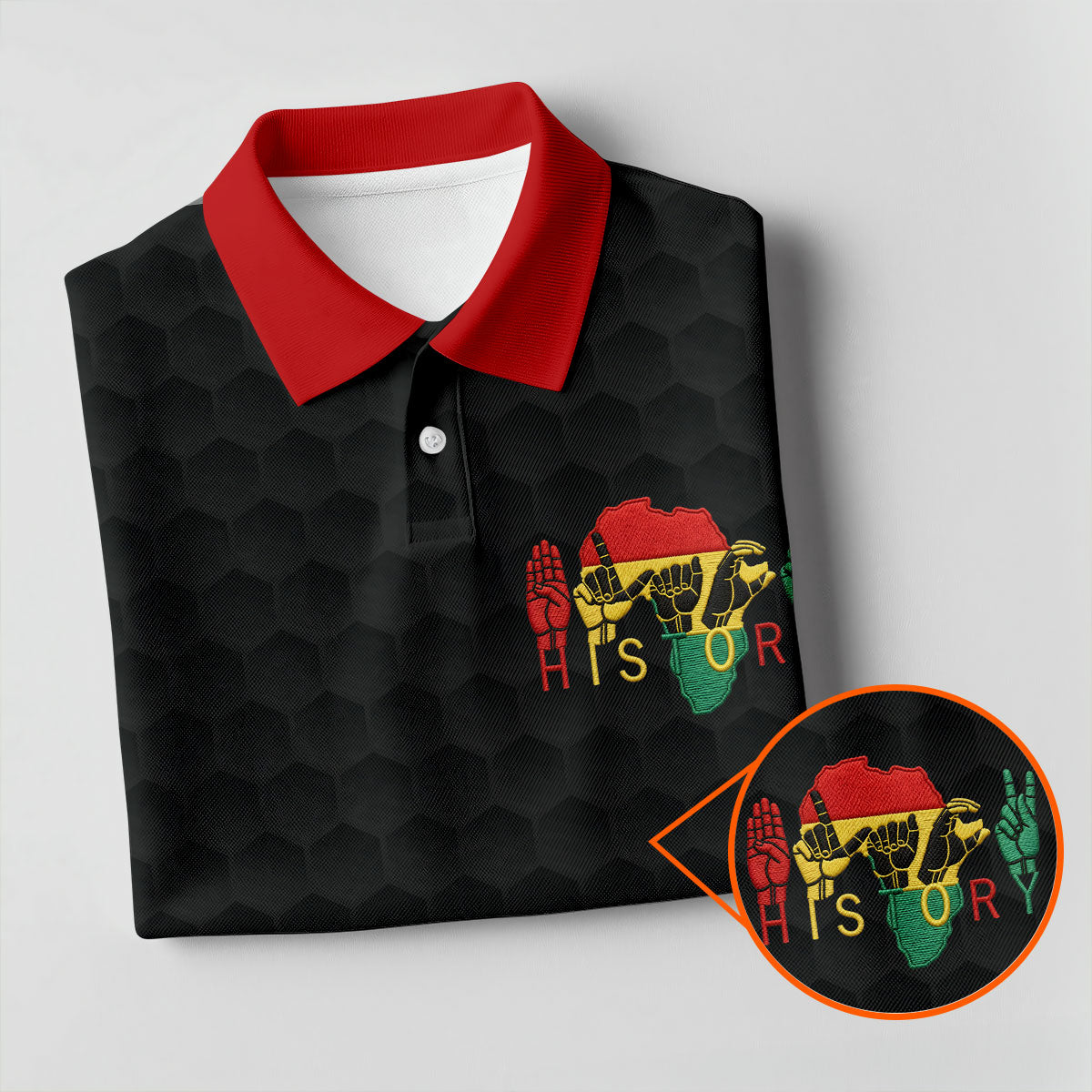 Black Heritage Day Golf Ball Pattern Ladies Golf Tops, Black History Golf Shirt For Women