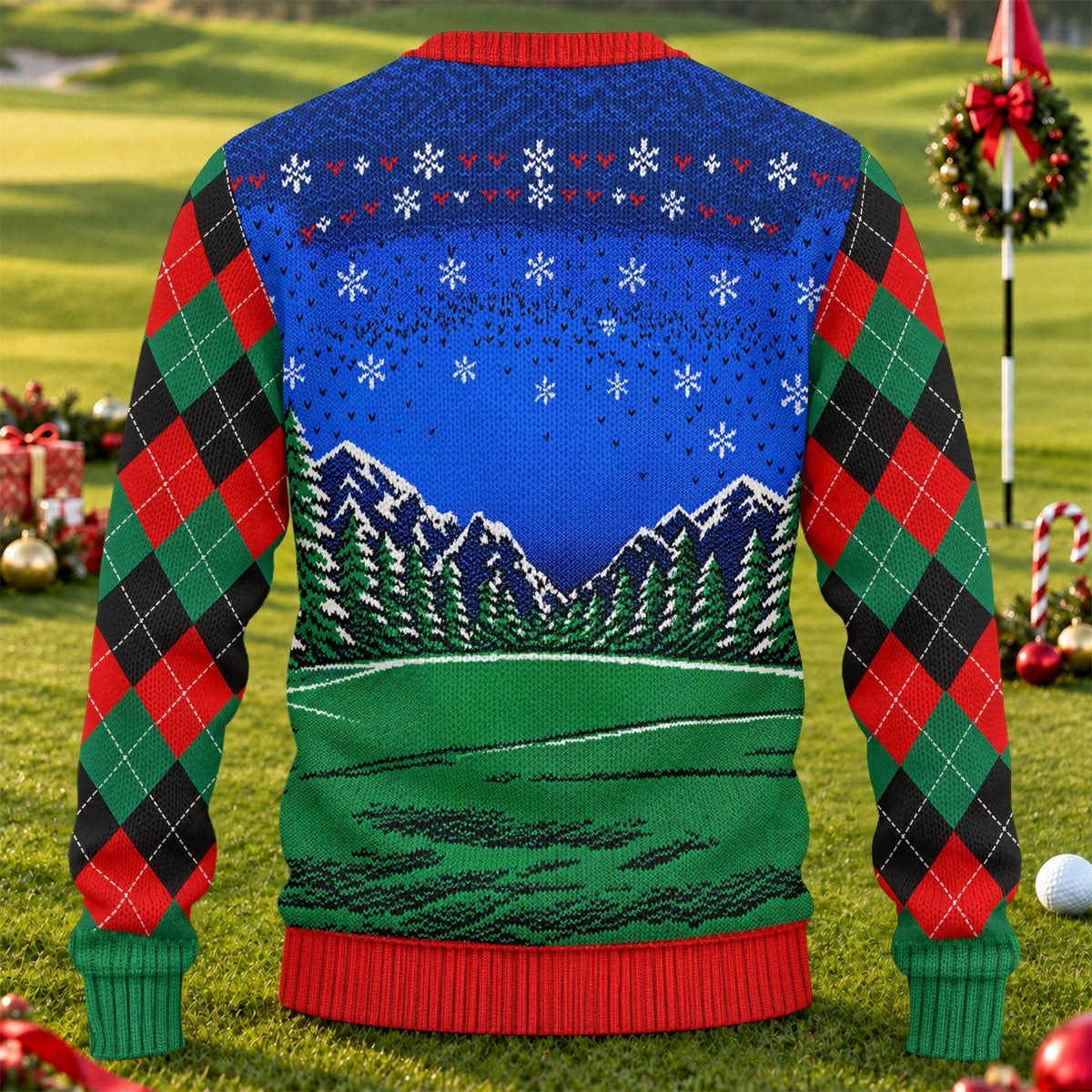 Golf Sucks Angry Santa Ugly Christmas Sweater, Funny Christmas Gifts, Golf Apparel