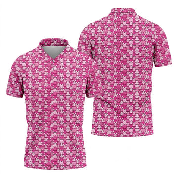 Pink Breast Cancer Golf Shirt, Funny Men Golf Shirt, Cancer Awareness Shirt, Golfing Apparel