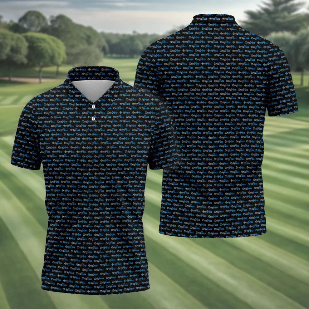 OnlyPars All Over Print Golf Shirt, Funny Golfer Humor Design, Golf Shirts For Men