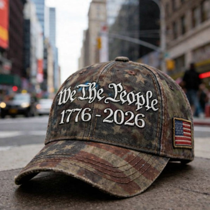 US Retro 250th Anniversary Casual Hat United States 250th Anniversary Printed Hat, Patriotic Hat, Classic Cap