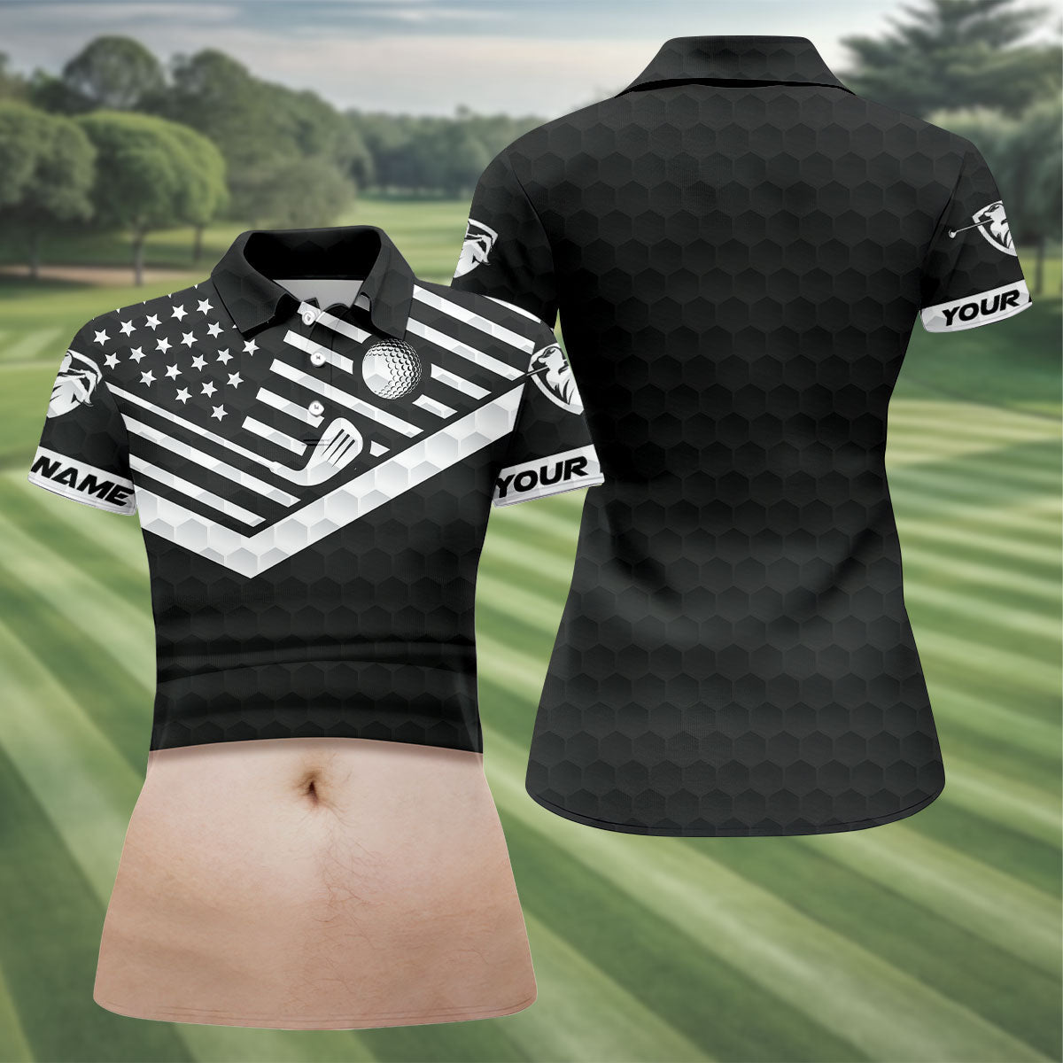 Personalized Fair Skin Beer Belly Golf Polo Shirt, Golf Tops For Women, Women's Golf Apparel