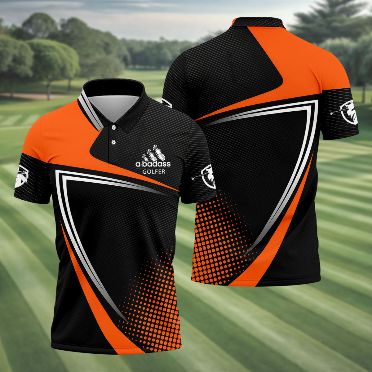 A Badass Golfer LGBT Support Golf Tops For Men, Gay Pride Month Celebrate Golf Shirts For Men