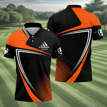 A Badass Golfer LGBT Support Golf Tops For Men, Gay Pride Month Celebrate Golf Shirts For Men