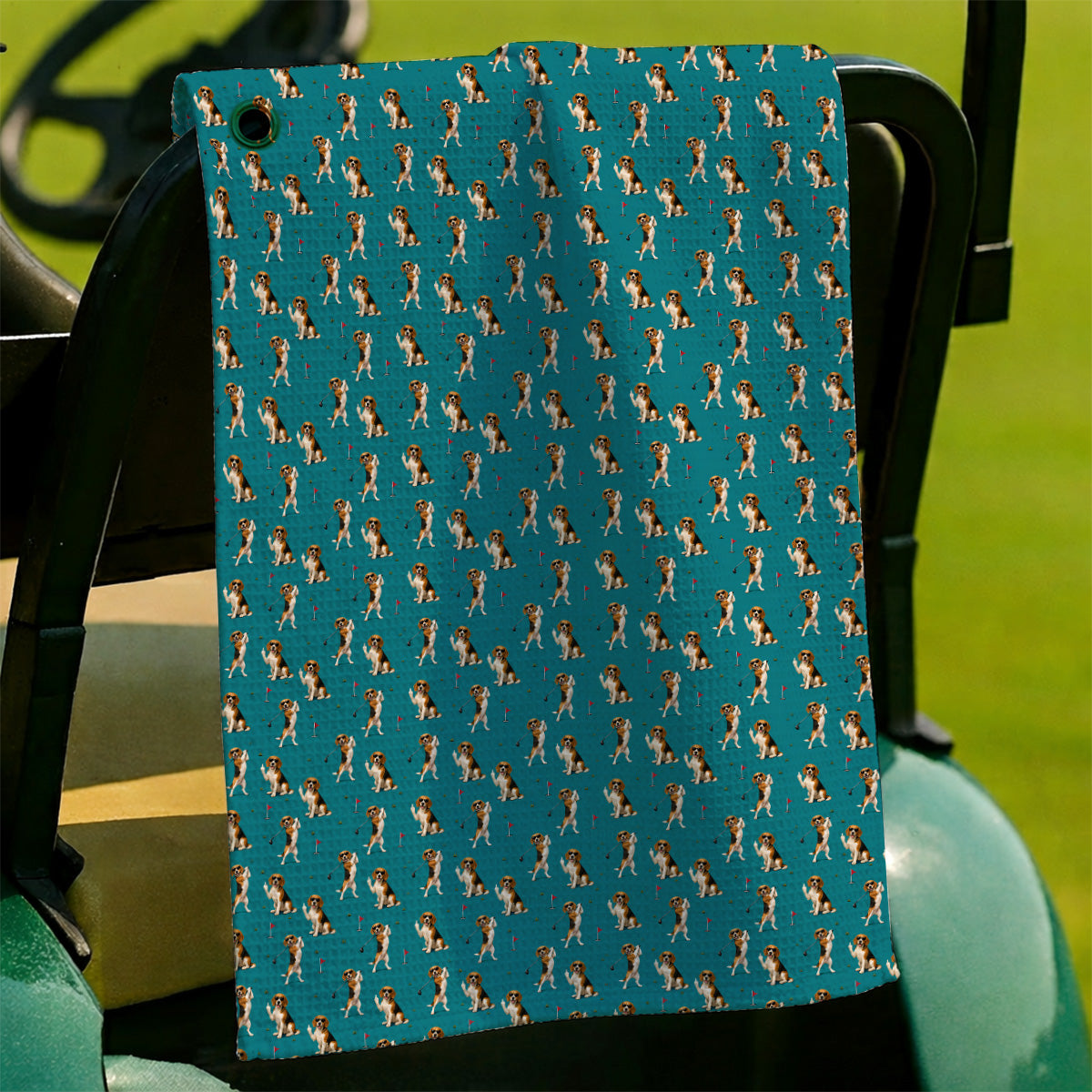 Beagle Pattern Golf Towels, Funny Beagle Golf Towel, Dog Lover Gift For Golfer