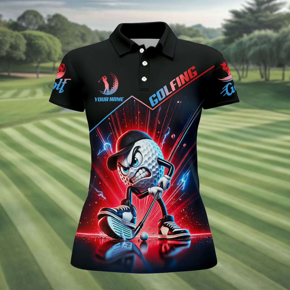Custom I Was One Under Today Golf Polo Shirt, Women’s Golf Polo, Ladies Golf Shirts
