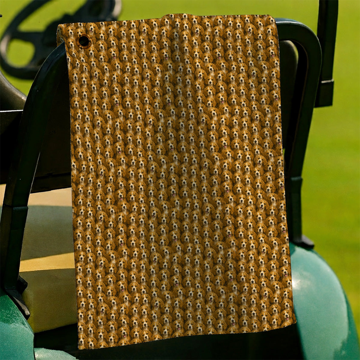 Beagle Pattern Golf Towel, Beagle Dog Golf Towels, Funny Golf Gift For Golfer