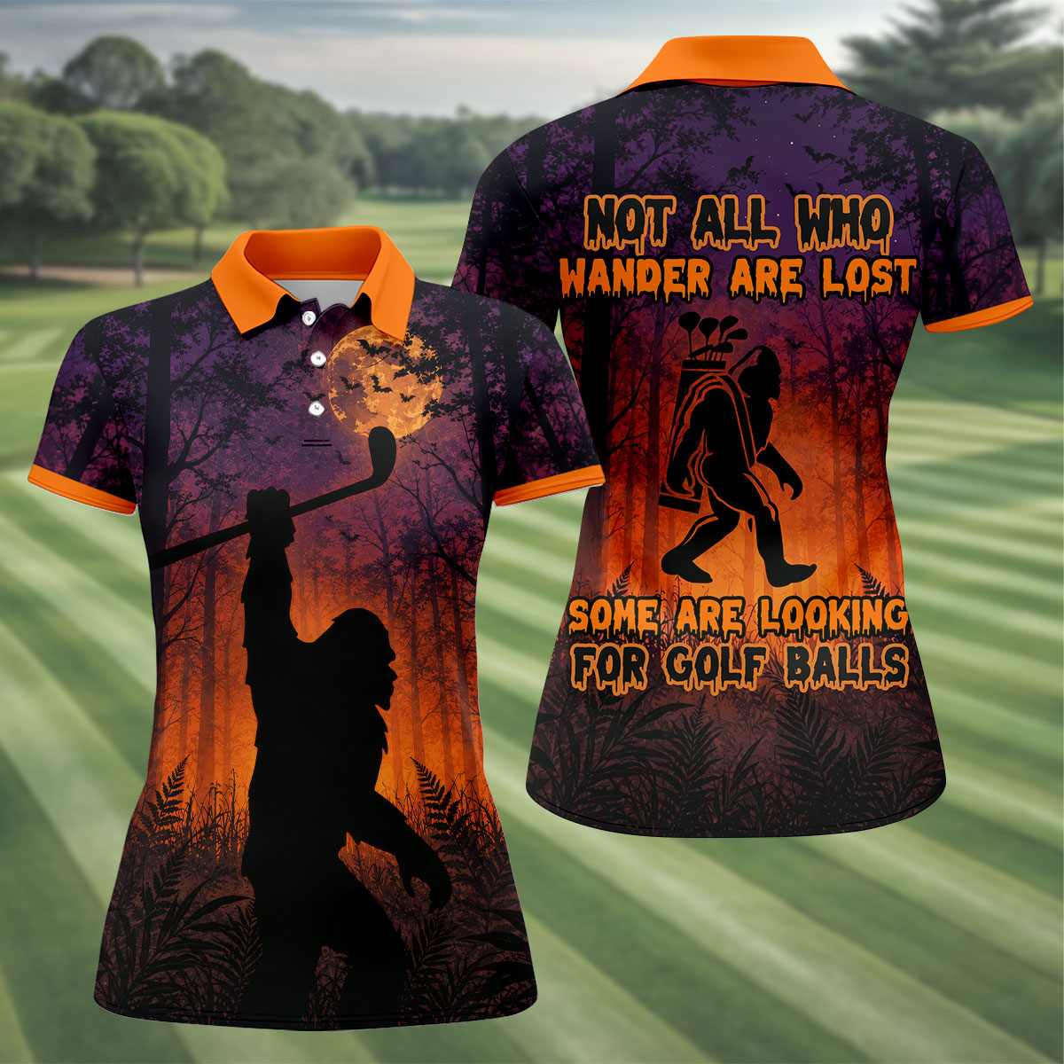 Not All Who Wander Are Lost Golf Polo Shirt, Golf Tops For Women, Ladies Golf Shirt