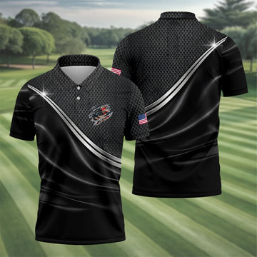 250 Years Ripped Flag Patriotic Golf Shirt, 4th Of July Golf Shirt, Golf Shirts For Men