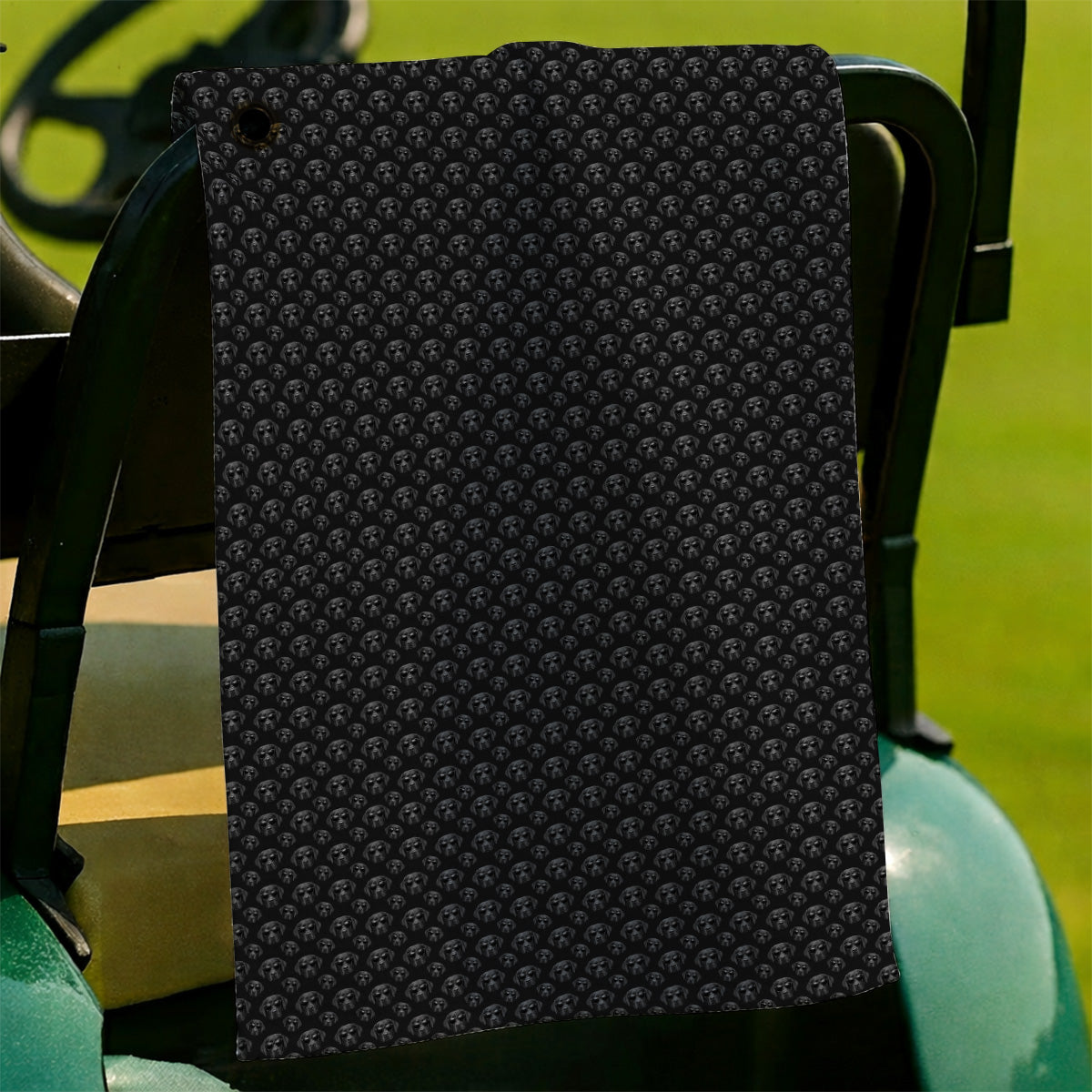 Labrador Retriever Golf Towel, Black Lab Sunglasses Pattern Towels, Funny Golf Gift For Dog Lover