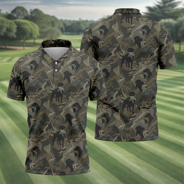 Duck Hunting Labrador Hawaiian Golf Shirt, Golf Shirts For Men, Mens Golf Apparel
