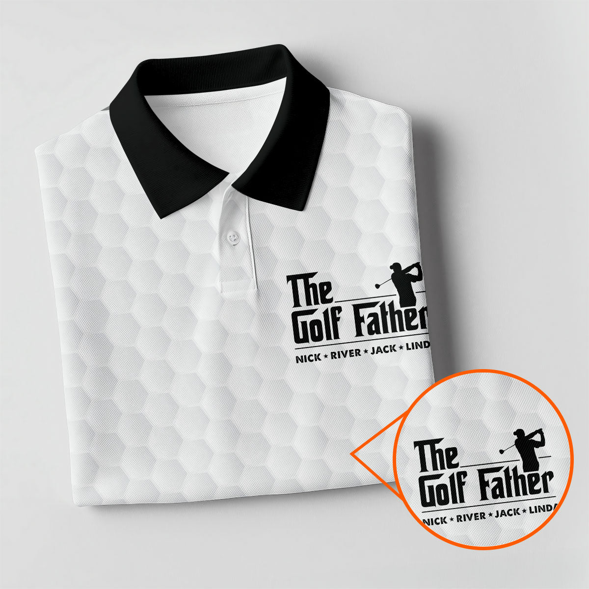 The Golf Father Custom Name Golf Tops For Men, Golf Shirt For Dad, Father's Day Presents Golf