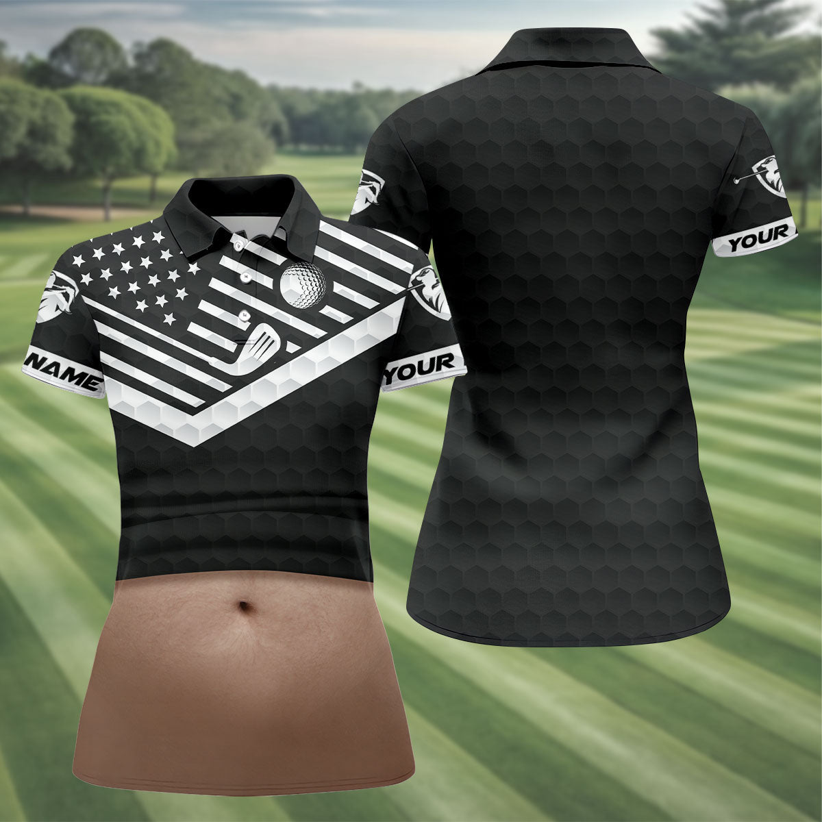 Personalized Light Skin Beer Belly Golf Polo Shirt, Golf Shirts For Women, Performance Golf Shirt