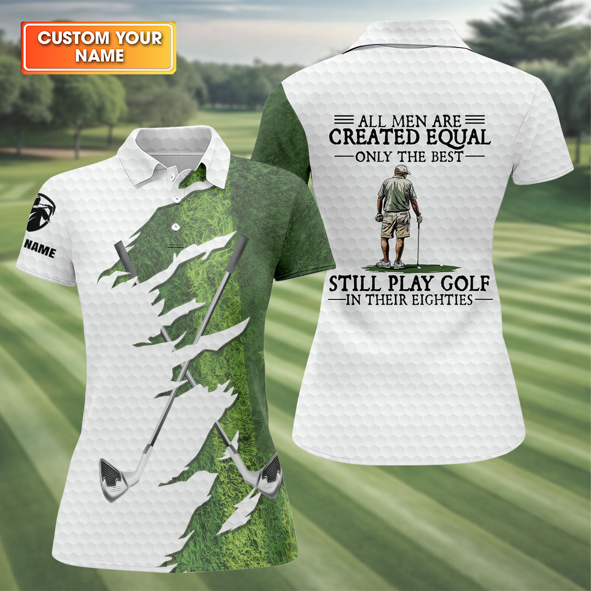 Personalized Ripped Fairway Golf Shirt, Women's Golf Tops, Golf Shirts For Women