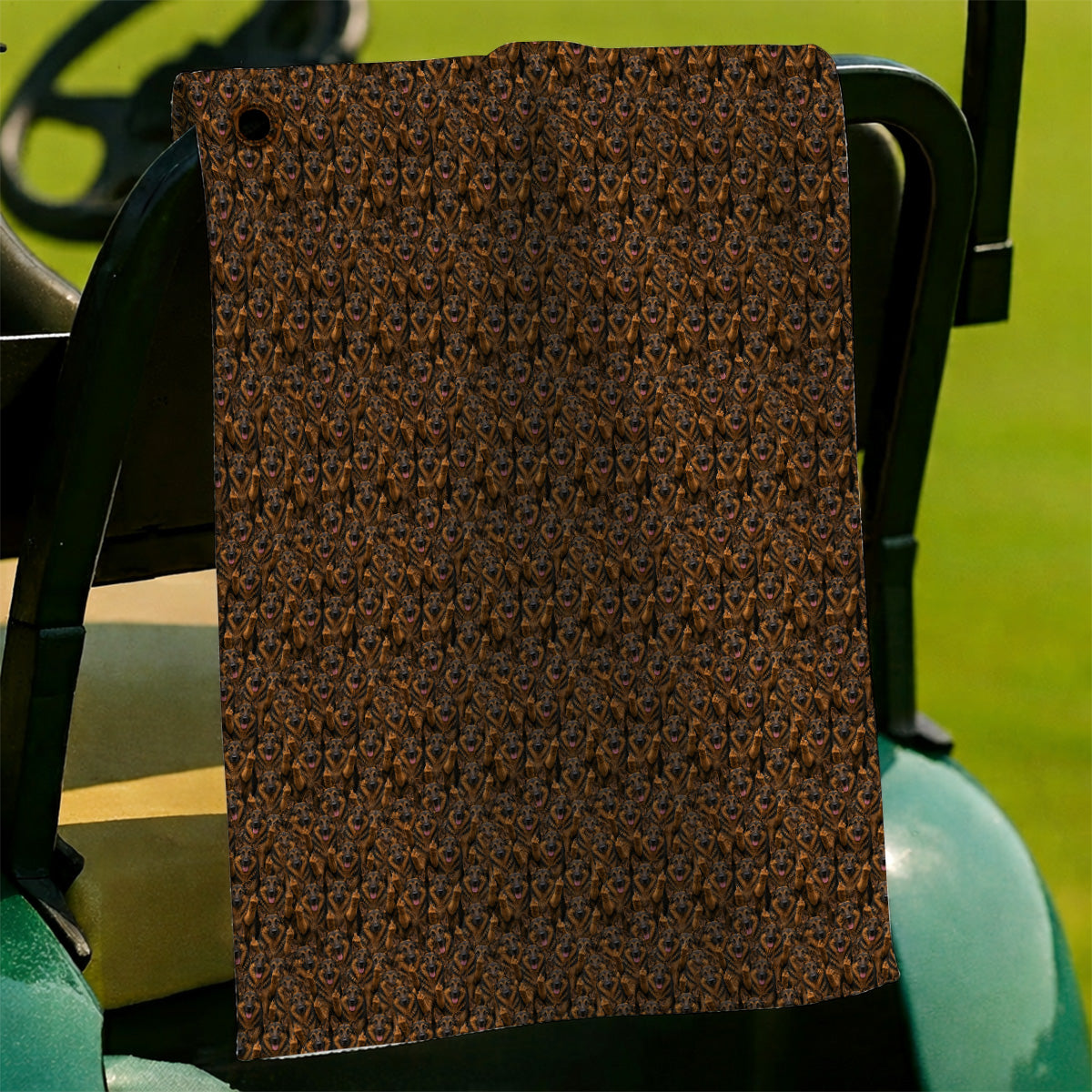 German Shepherd Pattern Golf Towels, Funny German Shepherd Towel, Dog Lover Golf Gift