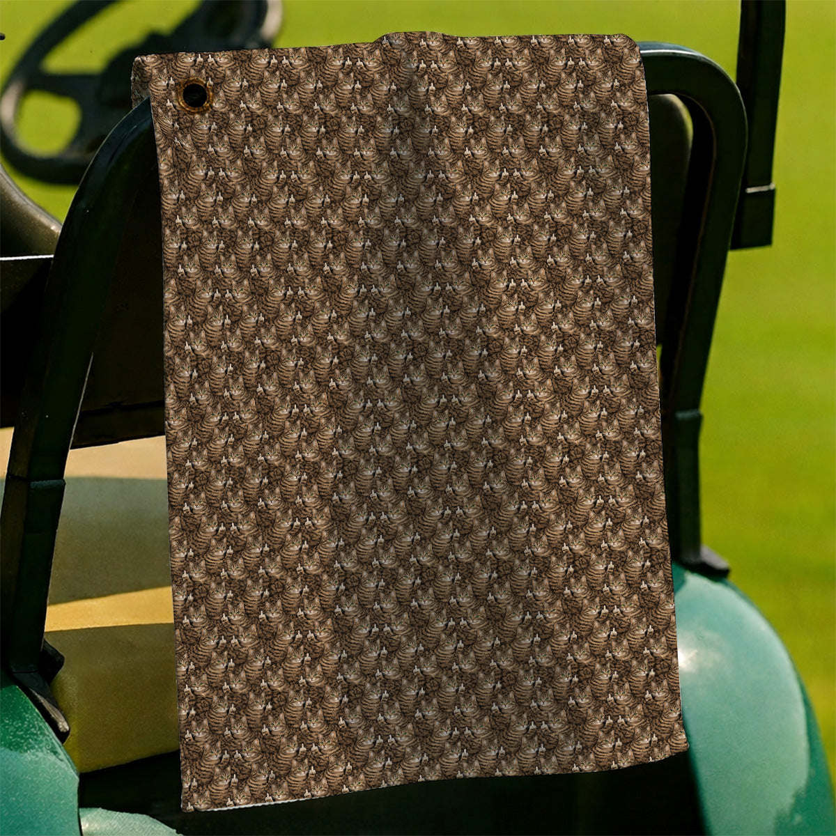 Funny Cat Pattern Golf Towels, Cats Golf Towel For Pet Lover, Golf Gift For Golfer