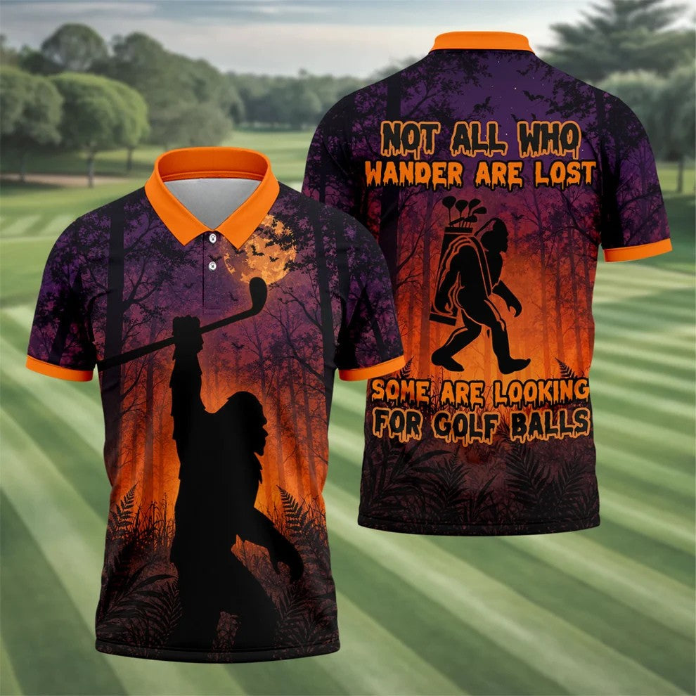 Not All Who Wander Are Lost Golf Polo Shirt, Men's Golf Shirt, Hawaiian Golf Shirt