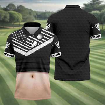 Personalized Fair Skin Beer Belly Golf Polo Shirt, Mens Golf Polo, Golf Apparel For Men