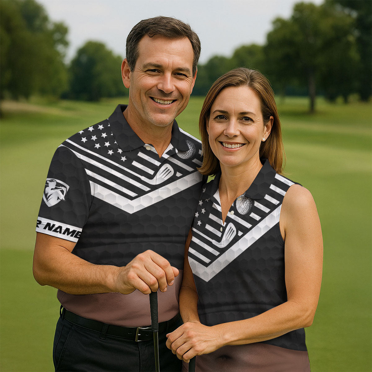 Personalized Dark Skin Beer Belly Golf Polo Shirt, Golf Shirts For Men, Mens Polo Shirts
