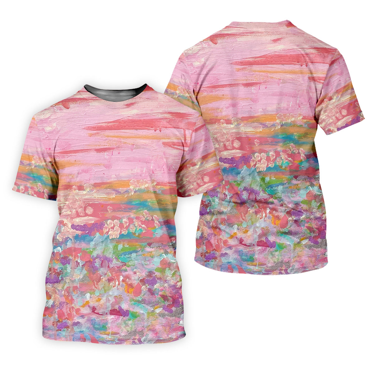 Ombre Colorful Breast Cancer Golf Shirt, Matching Golf Shirt, Ladies Golf Tops, Pink Ladies Shirt