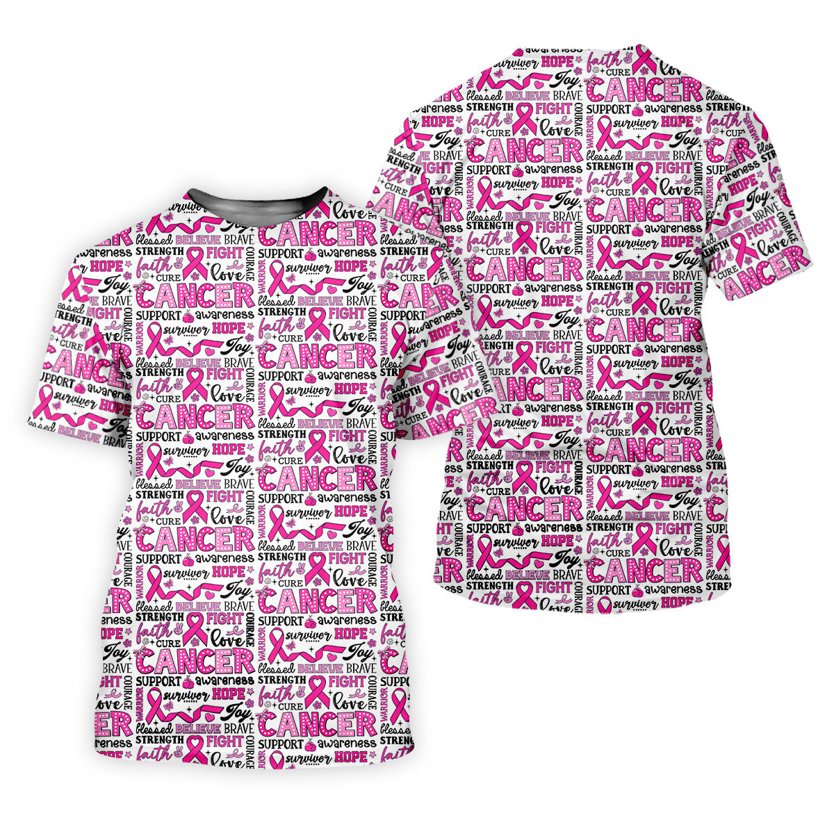 Pink Ribbon Breast Cancer Awareness Shirt, Golf Tops For Men, Hawaiian Golf Shirts, Golfing Apparel