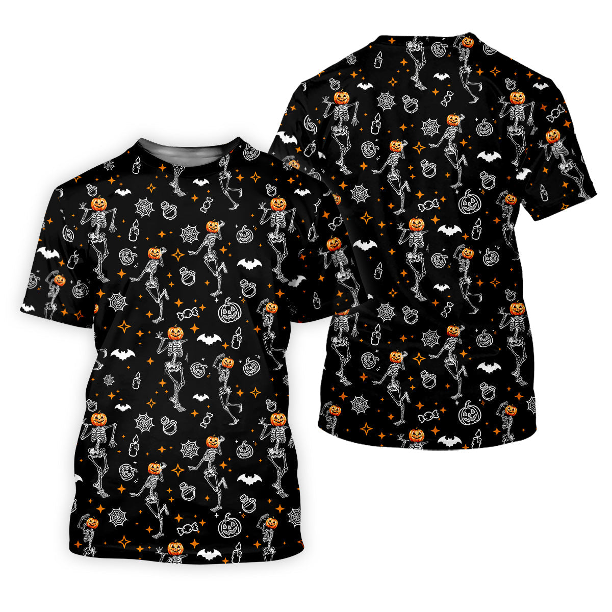 Skeleton Black Golf Shirt, Halloween Golf Shirt, Fun Golf Polos, Men's Long Seeve Golf Shirts, Golf Gifts For Men